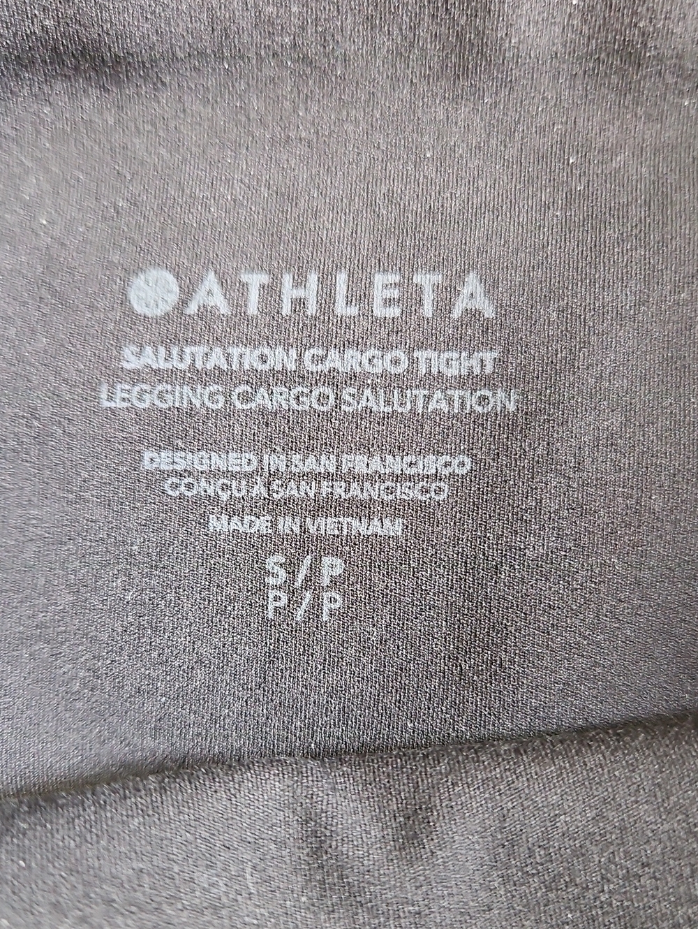 Athleta Salutation Cargo Tight Leggings - Black